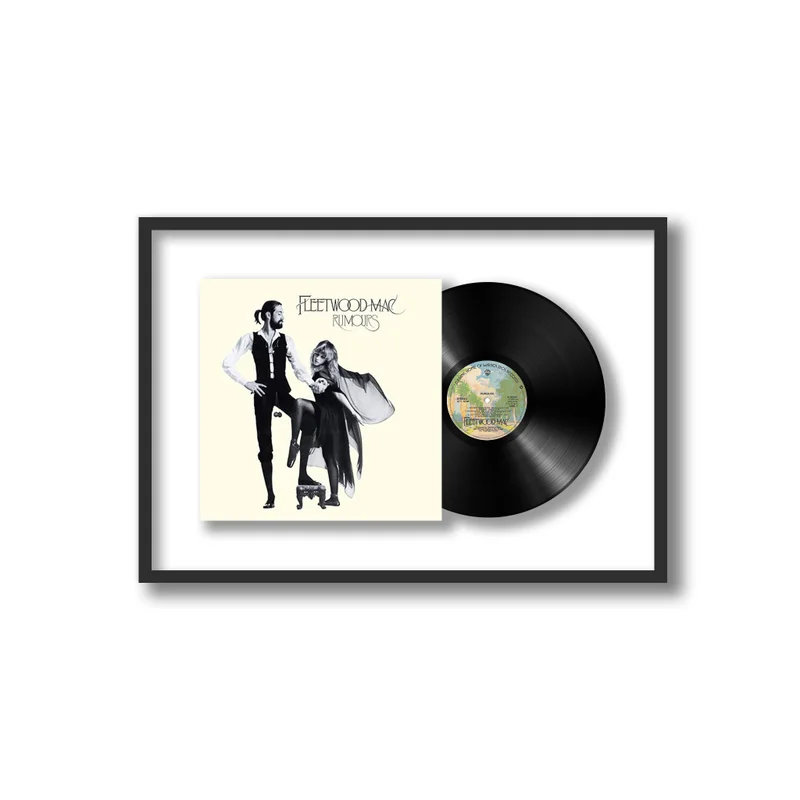 Shadowbox Framed Vinyl Album, Black