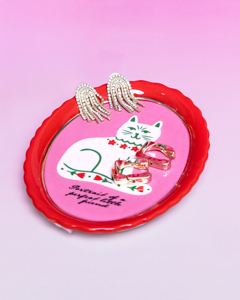 Cat Portrait Trinket Tray
