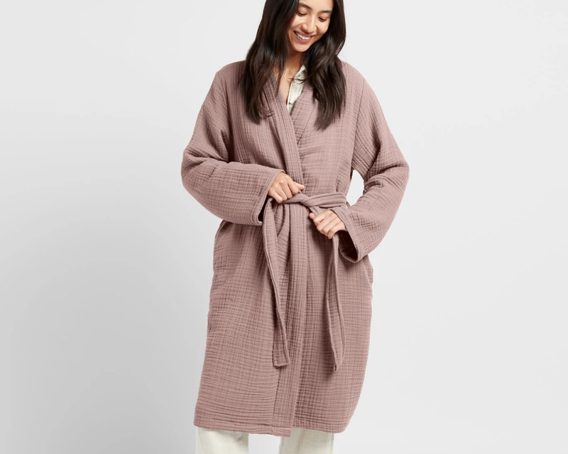 Cloud Cotton Robe, Clover