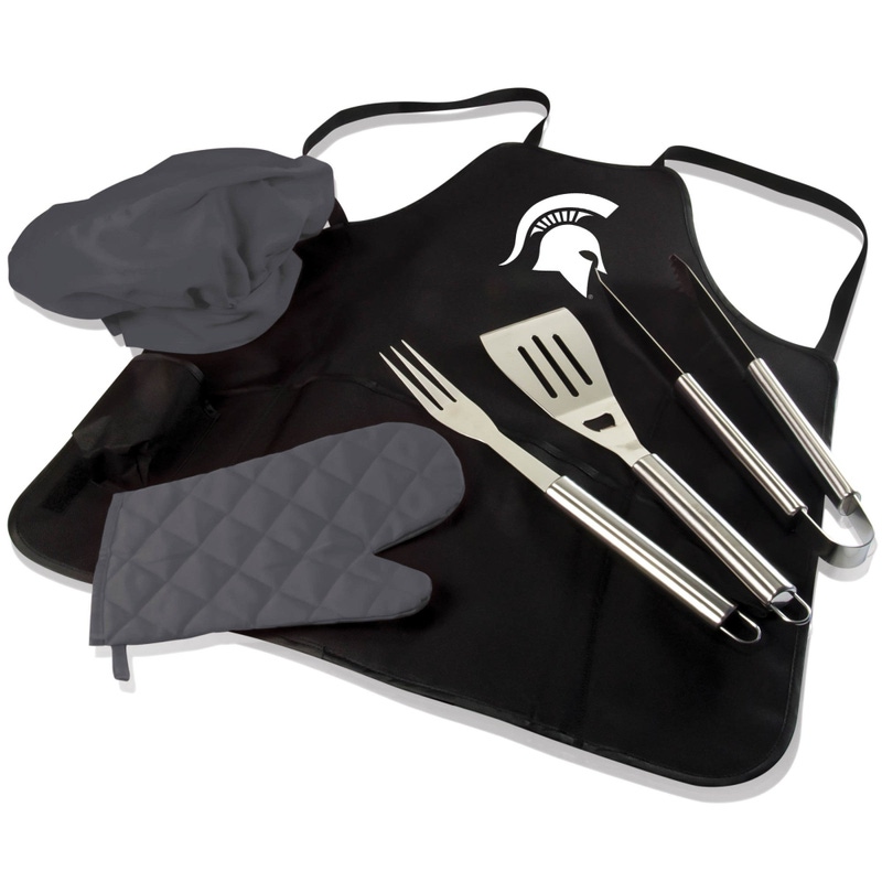 NCAA BBQ Apron Tote Pro Grill Set
