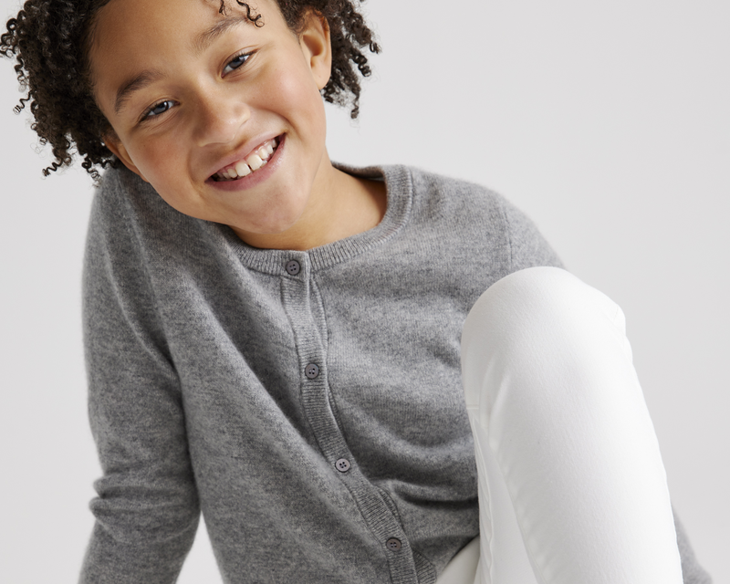Kids Washable Cashmere Cardigan