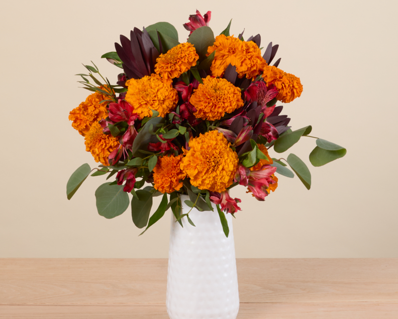 Bonfire Original Bouquet with Marina Vase