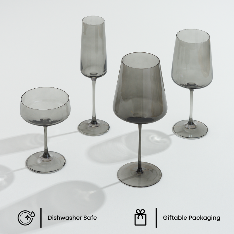 Sidney Smoke 16pc Stemware Entertaining Set