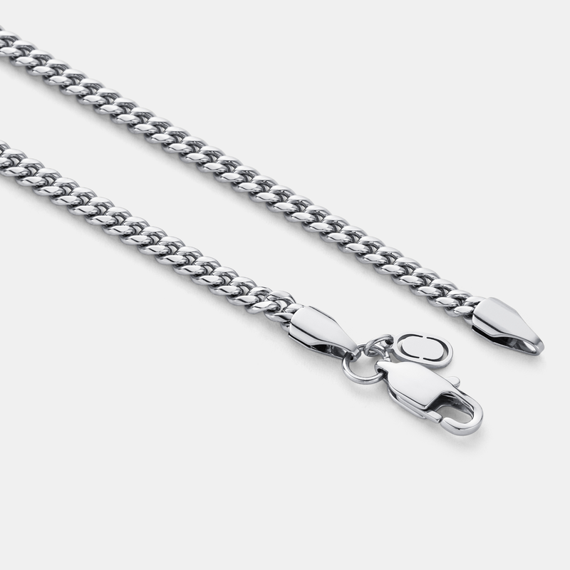 Silver Cuban Chain 4mm