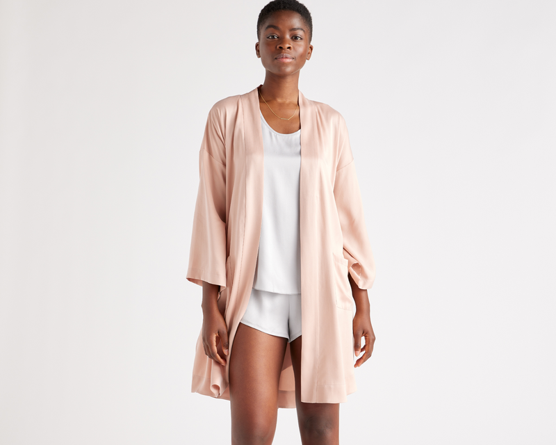 100% Washable Silk Robe