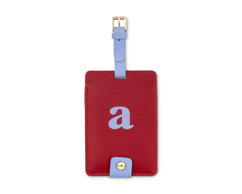 Just Mine Initial Luggage Tag