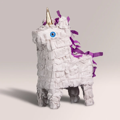 White Unicorn Piñatagram for Birthday