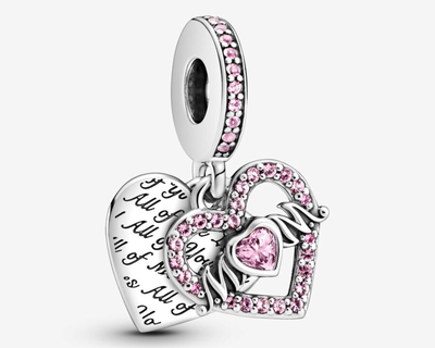 Heart & Mom Dangle Charm
