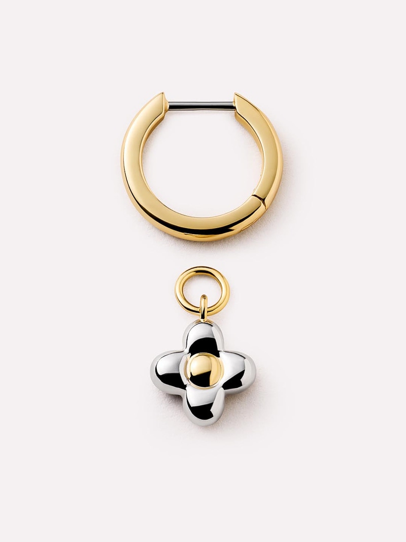 Liora Flower Hoop Earrings