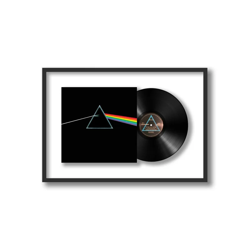 Shadowbox Framed Vinyl Album, Black
