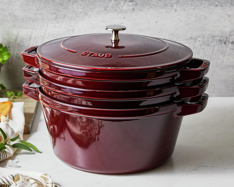 Cast Iron 4-Piece Stackable Set