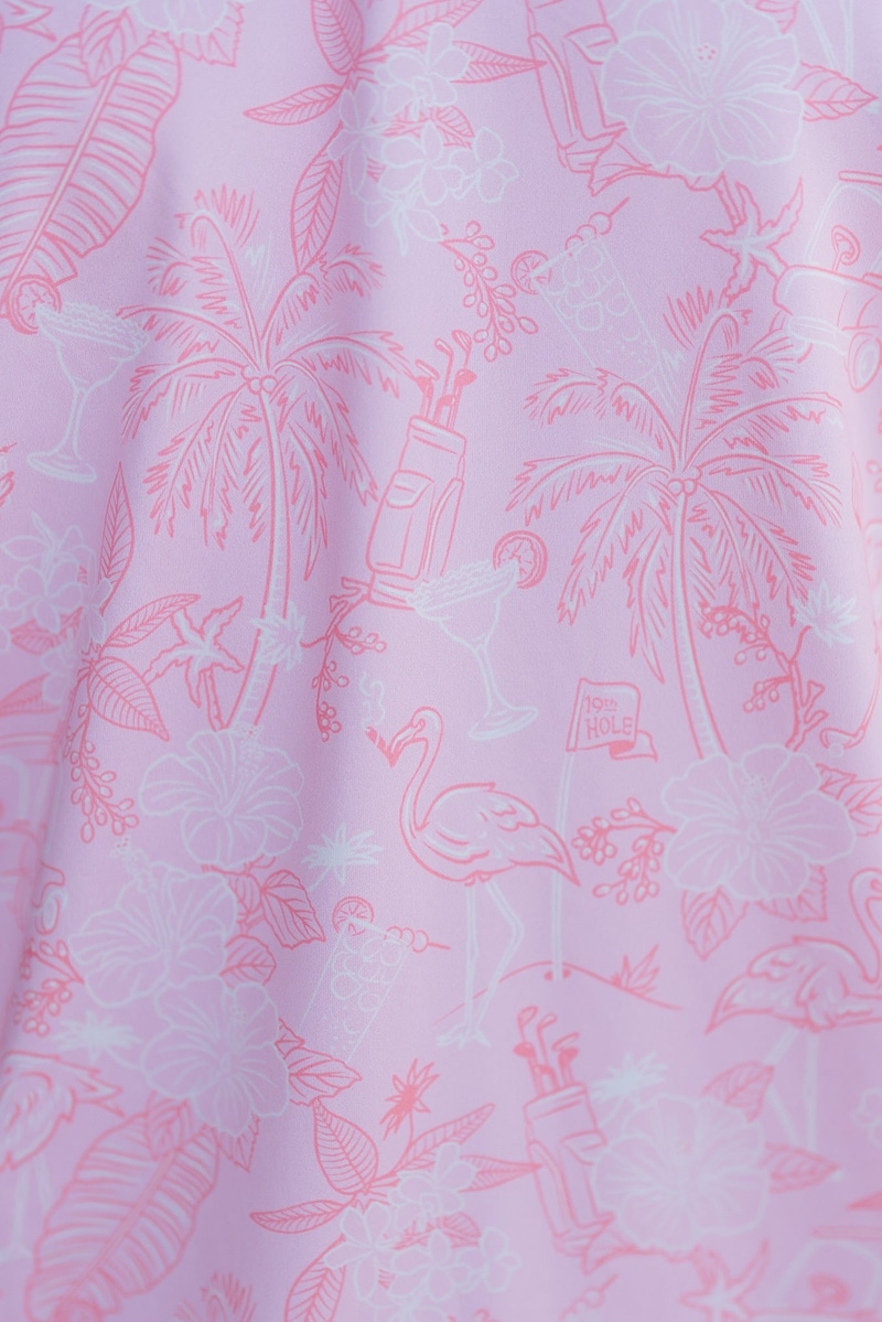The 19th Hole Pink Golf Shirt