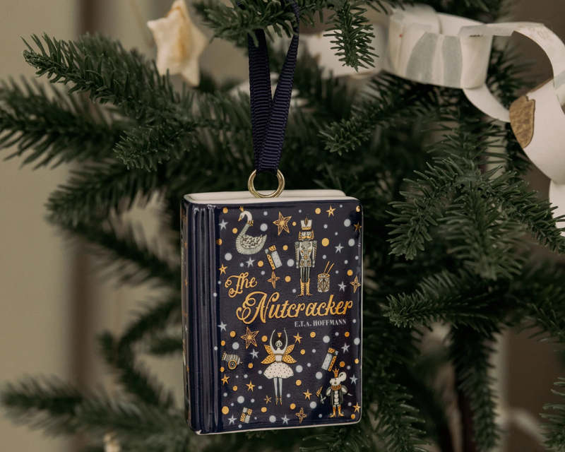 Book Shaped Ceramic Ornament