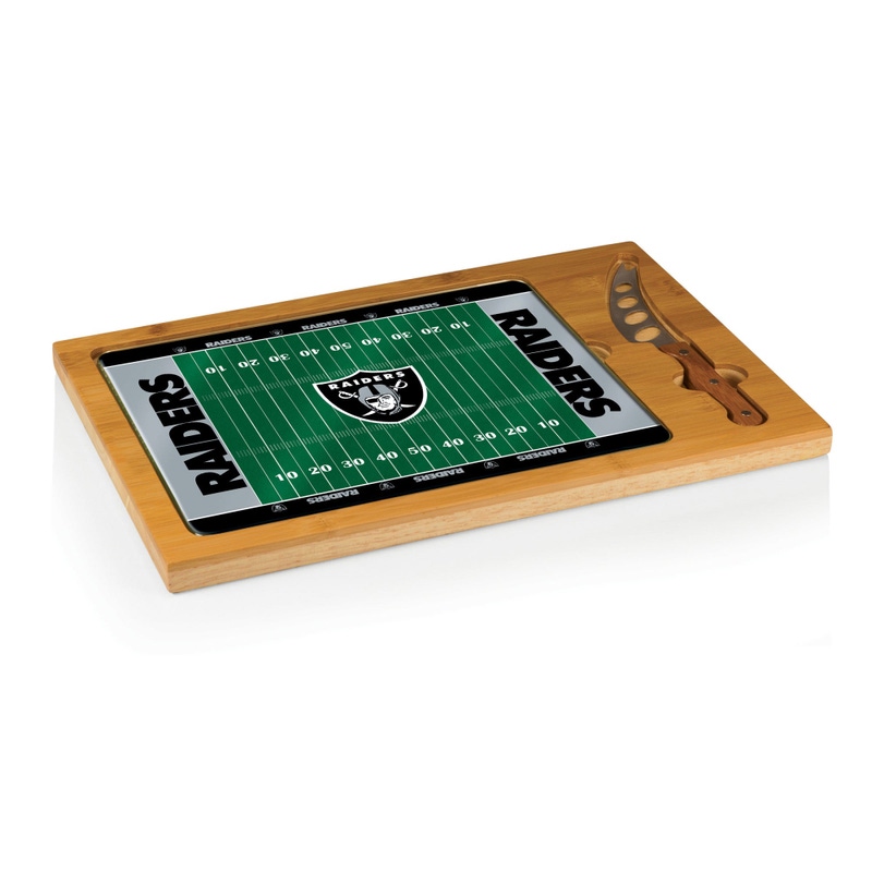 NFL Icon Glass Top Cutting Board & Knife Set