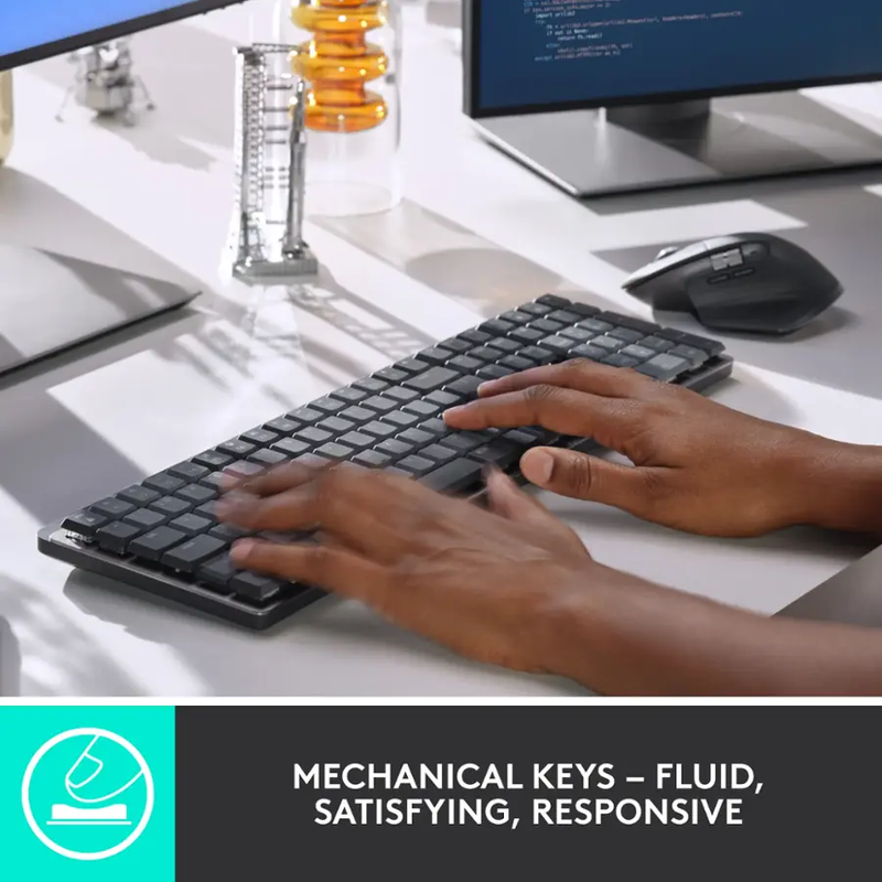 MX Mechanical Full-Size Wireless Linear Switch Keyboard for Windows and MacOS