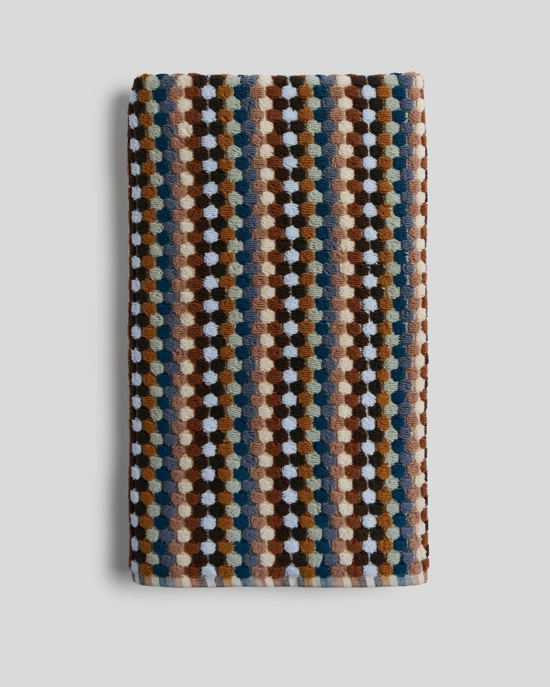 Organic Cotton Mosaic Bath Towel
