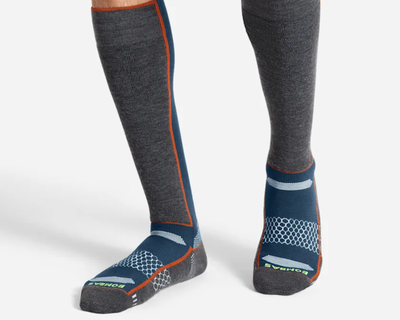Men's Mid-Cushion Merino Wool Blend Ski & Snowboard Socks