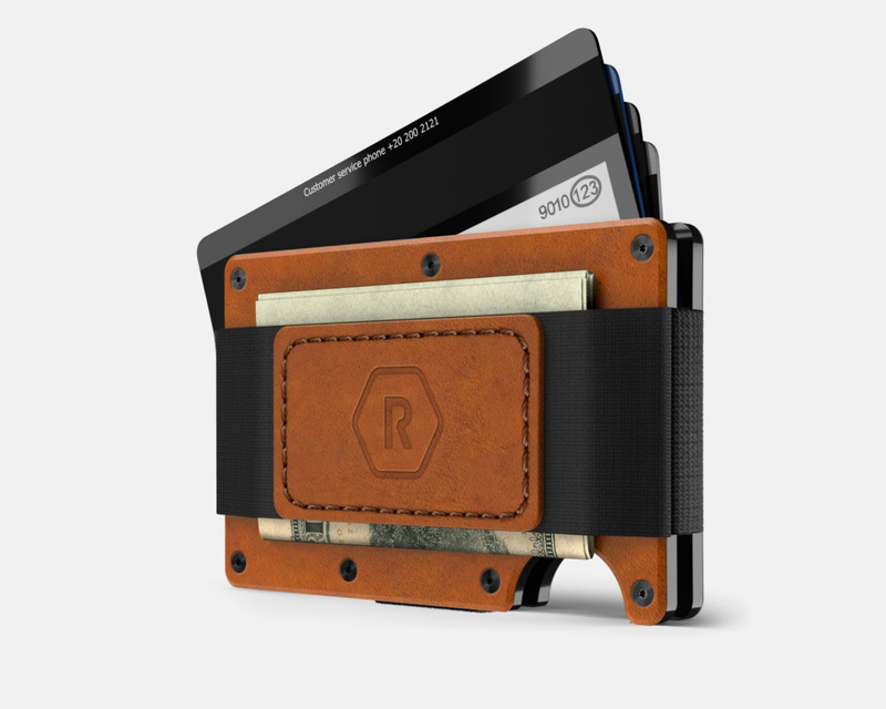 Tobacco Brown Leather Ridge Wallet