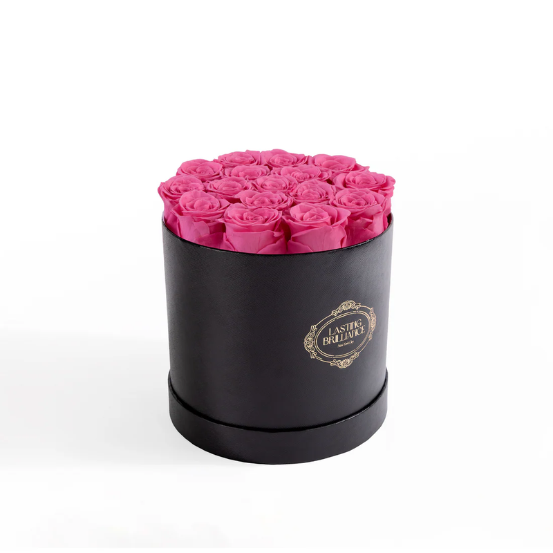 Signature 13 Pink Roses In Black Box