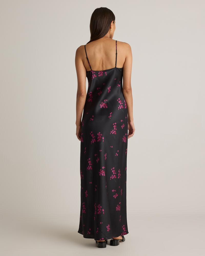 100% Washable Silk Maxi Slip Dress