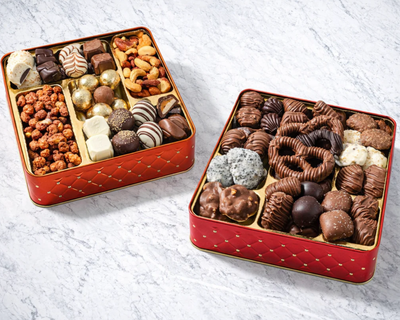 Assorted Chocolate and Nut 2-Piece Gift Tin Bundle