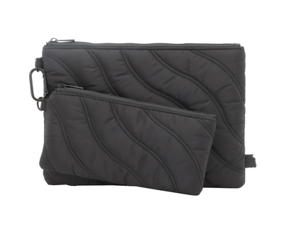 Flat Pouches With Carabiner, Set of 2