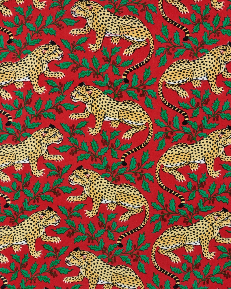 Long PJ Set in Winter Holly Bagheera, Ruby