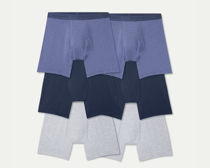 Men's Cotton Modal Blend Boxer Brief 6" 6-Pack