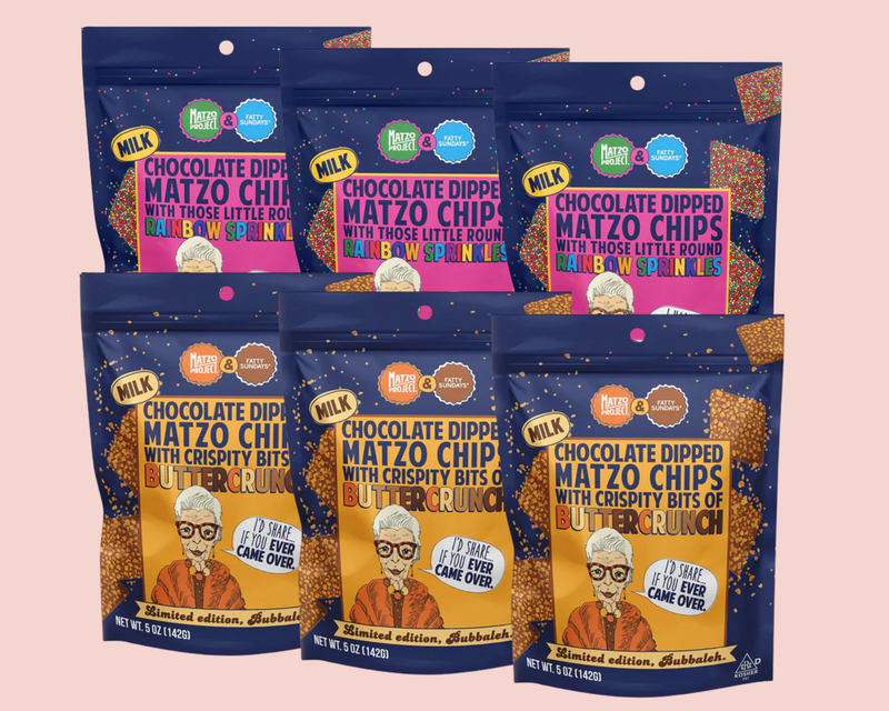 Chocolate Covered Matzo Chips 6-Pack