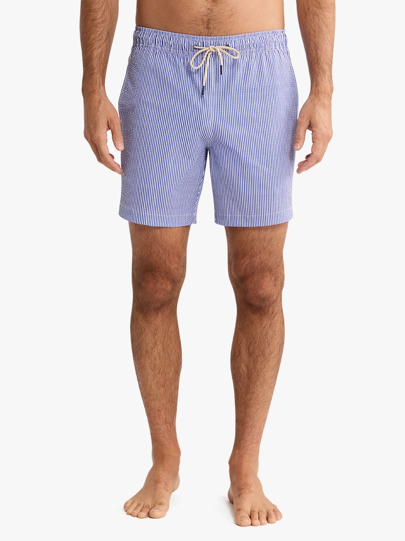 Bayberry Trunk, Light Blue Seersucker