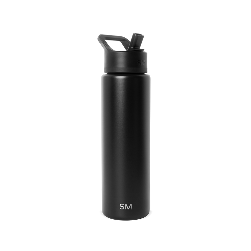 Summit Solid Water Bottle with Straw Lid, 30oz