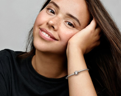 Sterling Silver Bangle, 7.5 Inch