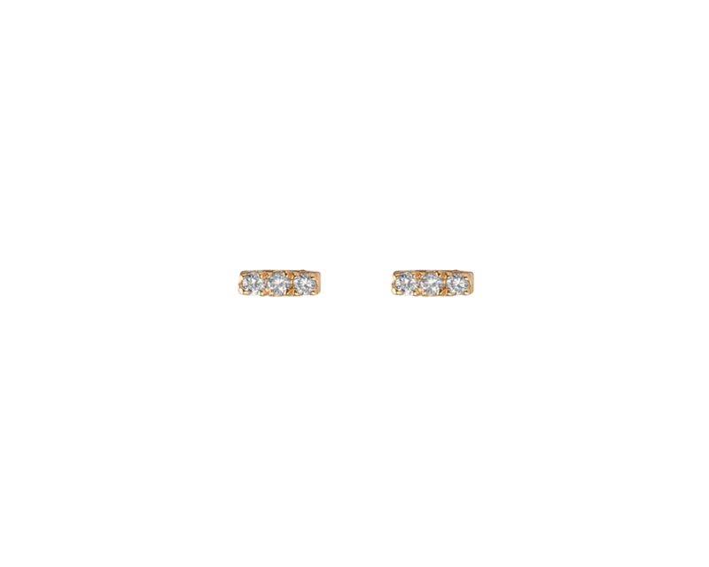 Mini Diamond Bar Earring