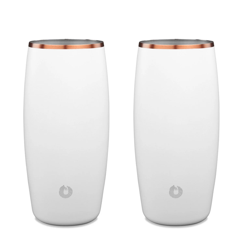 Stainless Steel Beer Glass, Set of 2