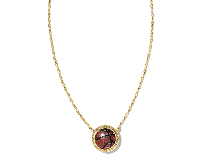 Basketball Short Pendant Necklace