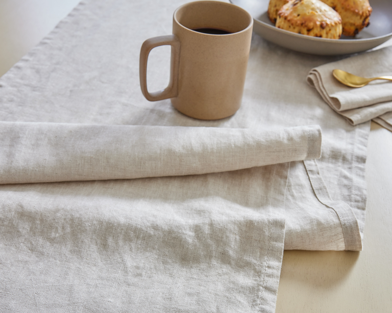 European Linen Table Runner