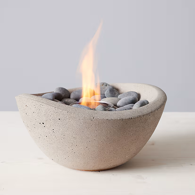 Wave Tabletop Fire Bowl