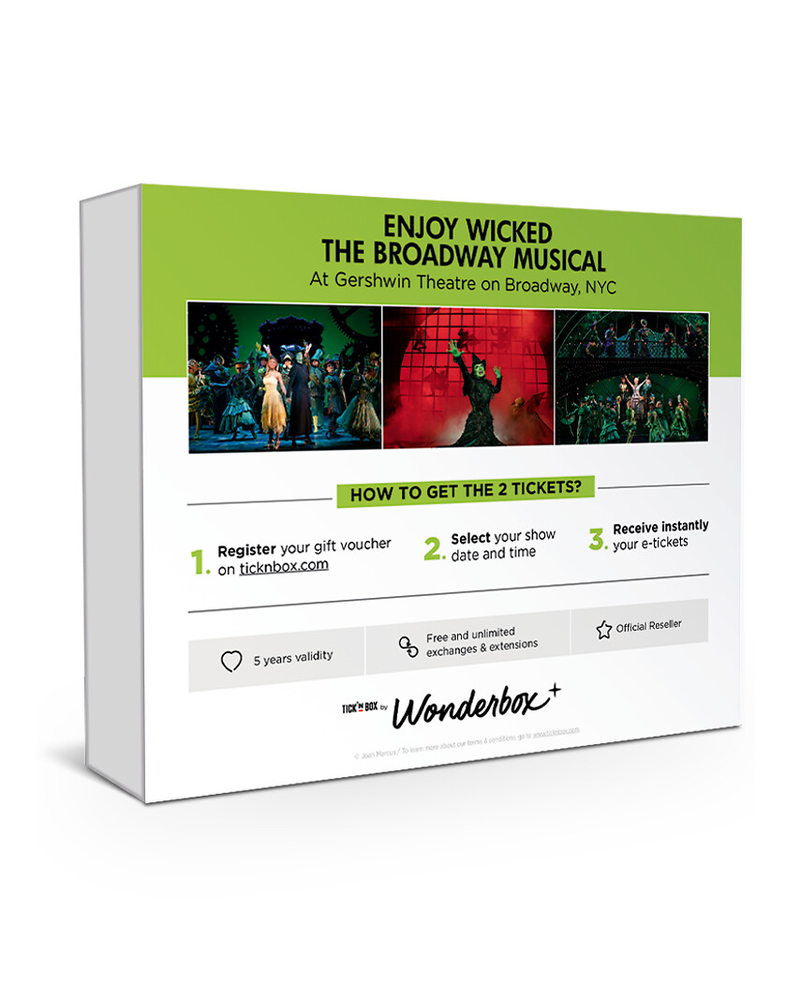 Wicked The Musical, 2 Tickets for Broadway Show in New York City