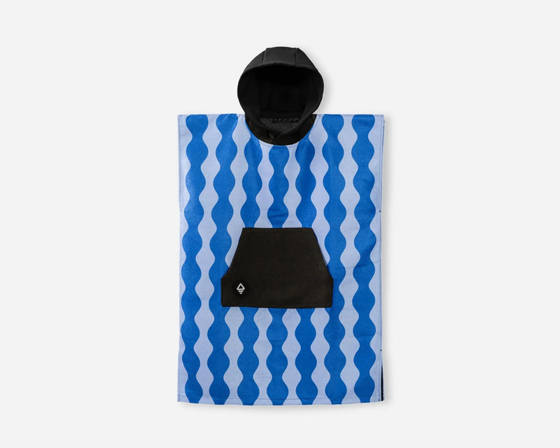 Kids Changing Poncho: Slack Tide Coastal Blue