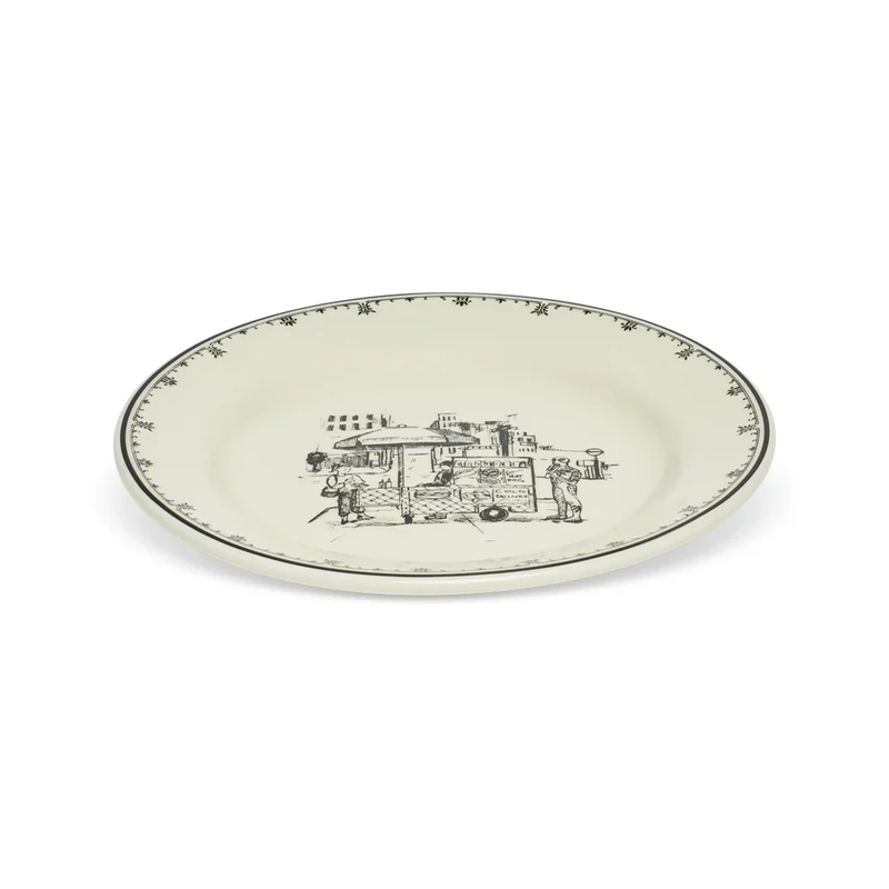 NYC Toile 8.25" App Plate