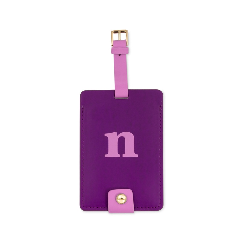 Just Mine Initial Luggage Tag