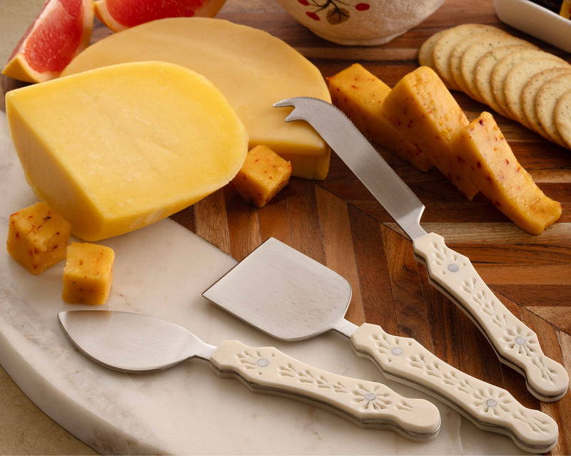 Derby Carved Cheese Knives
