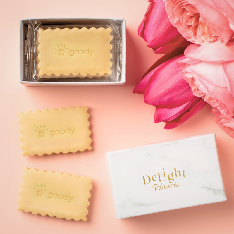 Branded Custom Stamped Cookies Mini Box