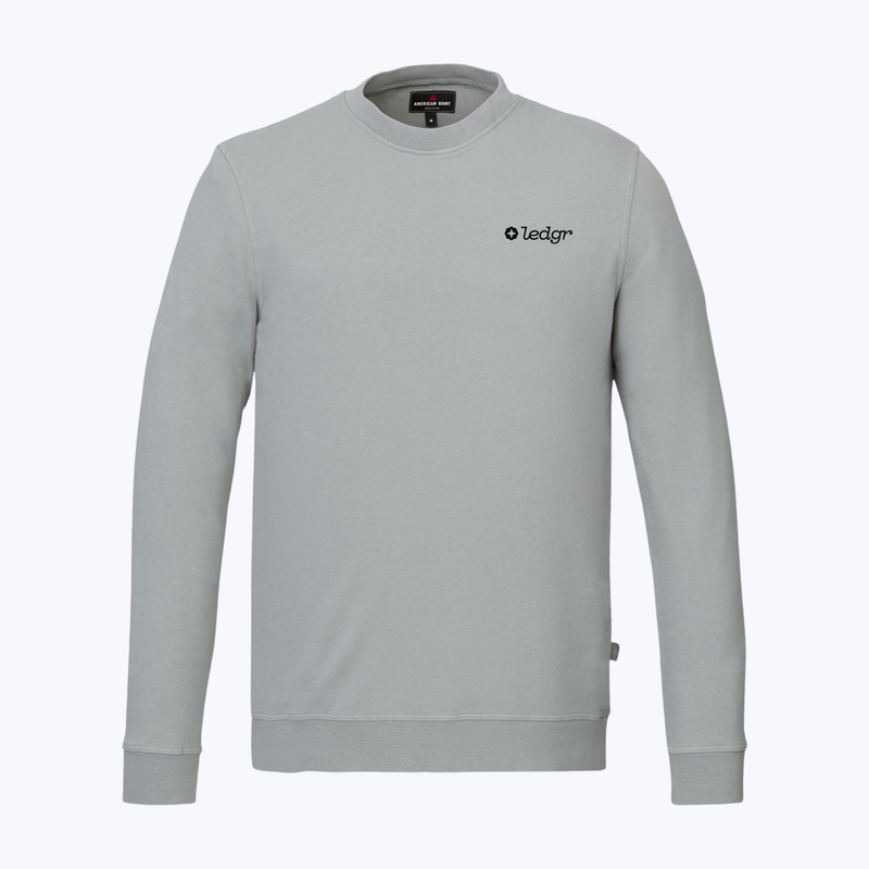 Branded Men's Everyday Lightweight French Terry Classic Crew Sweatshirt