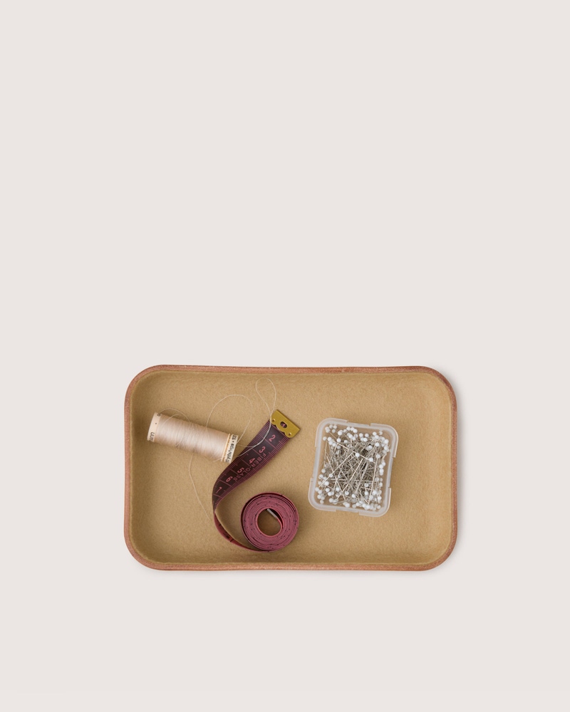 Leather & Merino Wool Small Tray