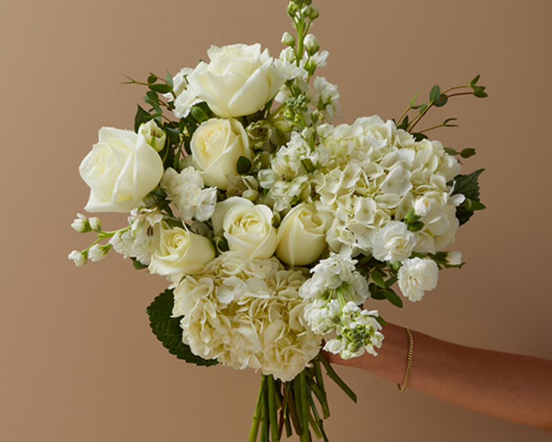 With Sympathy Bouquet with  Montecito Vase