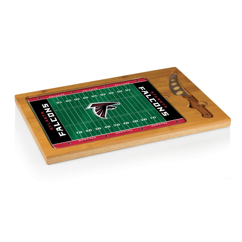 NFL Icon Glass Top Cutting Board & Knife Set