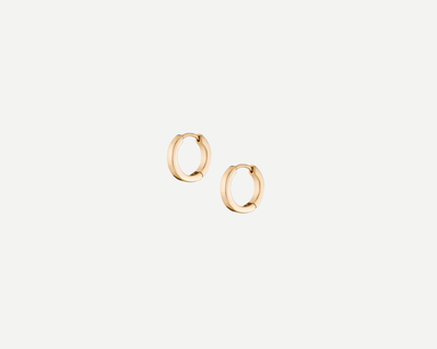 Gold Hinged Huggie Earrings