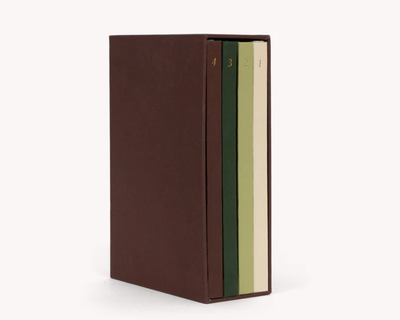 4-Pack Linen Notebook Set
