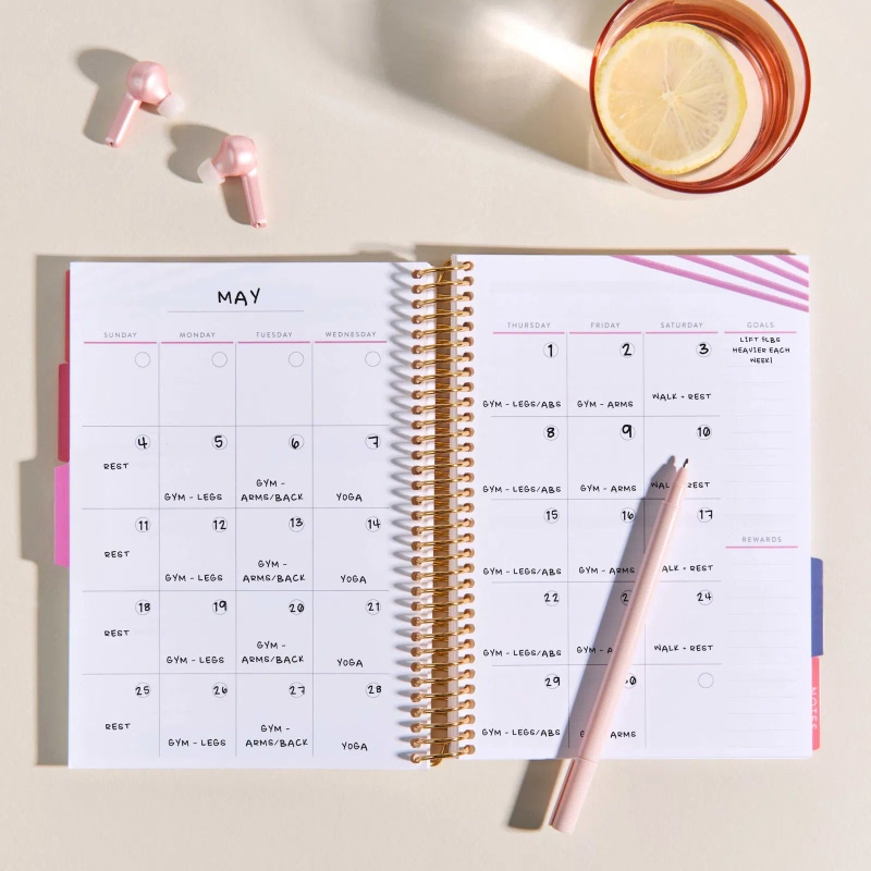 A5 Fitness Planner